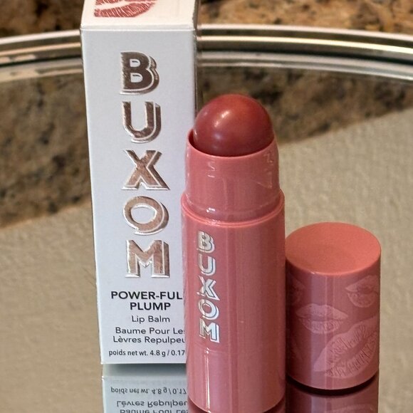 BUXOM Power-Full Plump Lip Balm (Peptides) ~ Dolly Fever (Mauve) 0.17oz NIB - Picture 2 of 16
